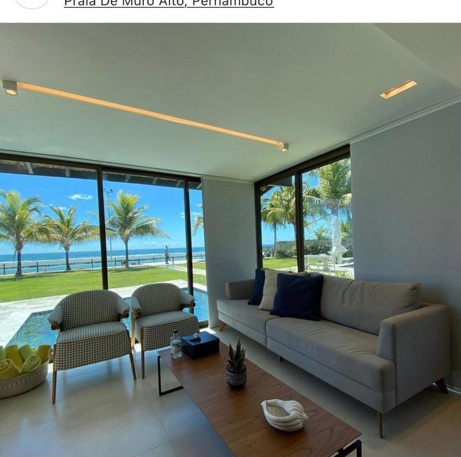 Muro alto Bangalô pé na areia Pôrto das Galinhas Exterior foto